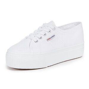 Superga White Platform Sneakers